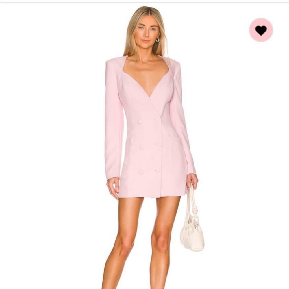 NWOT LIGHT PINK BLAZER BARDOT DRESS